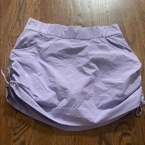 Columbia Lavender Mini Skirt with Side Ruching tennis active skirt skort medium